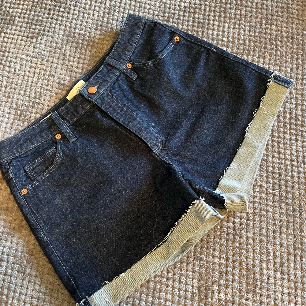 Dark Denim Cutoff Shorts
